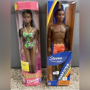 NEW Vintage African American Hawaii Christie Surf City Steven Beach Lot Barbie